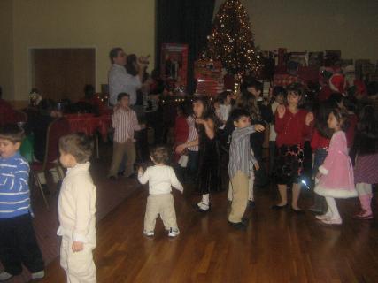 Playing with all the other kids